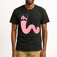 Worm With A Mustache James Tom Ariana Reality Tall T-Shirt