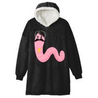 Worm With A Mustache James Tom Ariana Reality Hooded Wearable Blanket