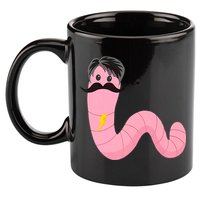 Worm With A Mustache James Tom Ariana Reality 11oz C Handle Ceramic Mug