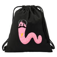Worm With A Mustache James Tom Ariana Reality Drawstring Bag
