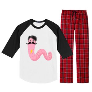 Worm With A Mustache James Tom Ariana Reality Raglan Sleeve Pajama Set