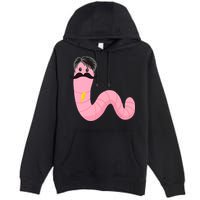 Worm With A Mustache James Tom Ariana Reality Premium Pullover Hoodie