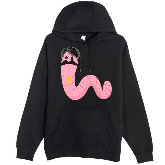Worm With A Mustache James Tom Ariana Reality Premium Pullover Hoodie