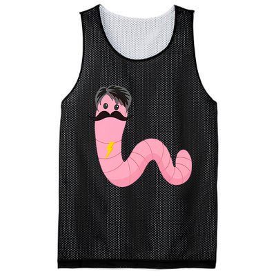 Worm With A Mustache James Tom Ariana Reality Mesh Reversible Basketball Jersey Tank