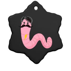 Worm With A Mustache James Tom Ariana Reality Ceramic Star Ornament