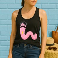 Worm With A Mustache James Tom Ariana Reality Womens Tank Top
