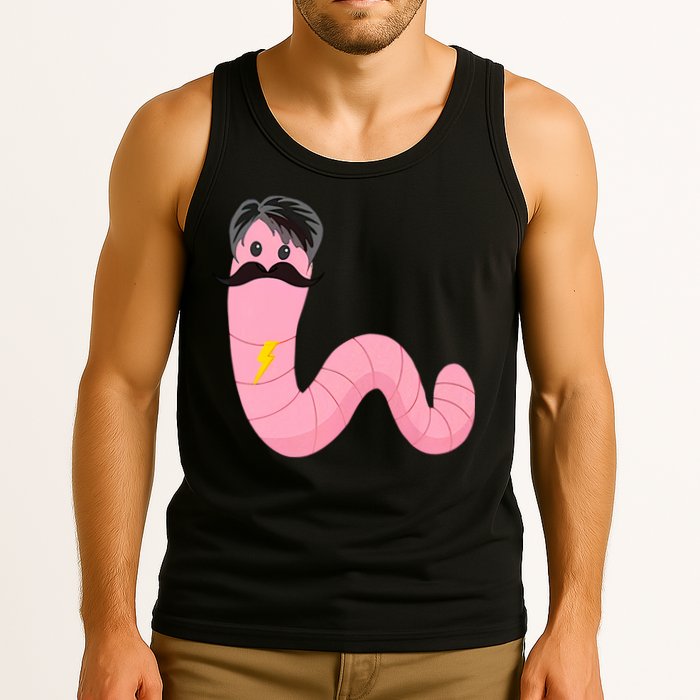 Worm With A Mustache James Tom Ariana Reality Tank Top