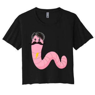 Worm With A Mustache James Tom Ariana Reality Crop Top