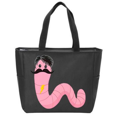 Worm With A Mustache James Tom Ariana Reality Zip Tote Bag