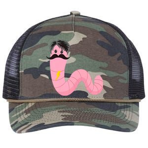 Worm With A Mustache James Tom Ariana Reality Retro Rope Trucker Hat Cap