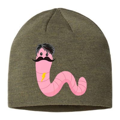 Worm With A Mustache James Tom Ariana Reality Sustainable Beanie