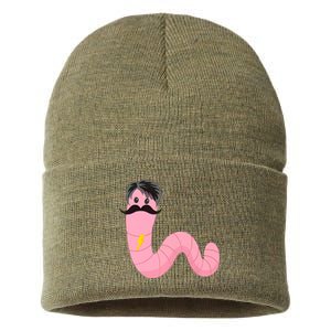 Worm With A Mustache James Tom Ariana Reality Sustainable Knit Beanie