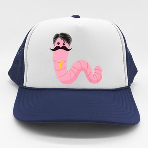 Worm With A Mustache James Tom Ariana Reality Trucker Hat