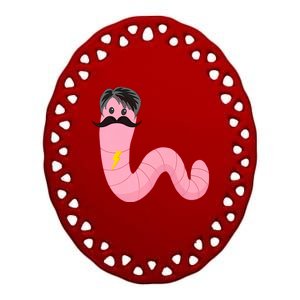 Worm With A Mustache James Tom Ariana Reality Ceramic Oval Ornament