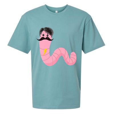 Worm With A Mustache James Tom Ariana Reality Sueded Cloud Jersey T-Shirt