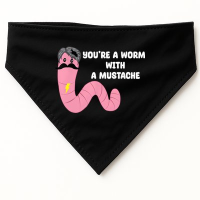 Worm With A Mustache James Tom Ariana Reality USA-Made Doggie Bandana