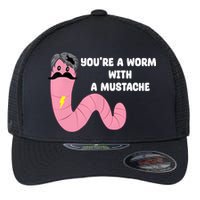 Worm With A Mustache James Tom Ariana Reality Flexfit Unipanel Trucker Cap