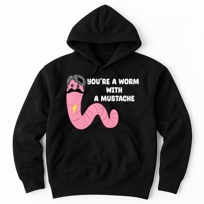 Worm With A Mustache James Tom Ariana Reality Hoodie