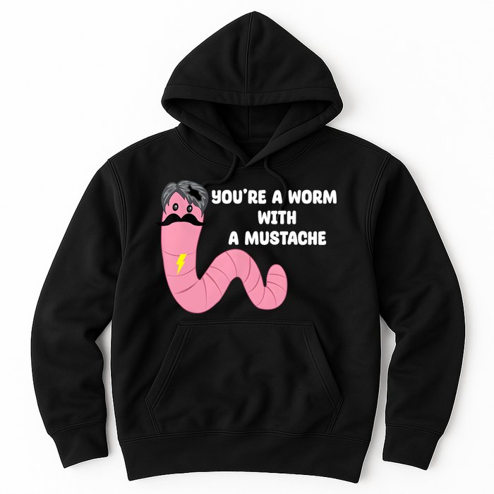 Worm With A Mustache James Tom Ariana Reality Hoodie