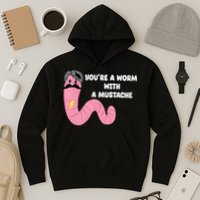 Worm With A Mustache James Tom Ariana Reality Hoodie