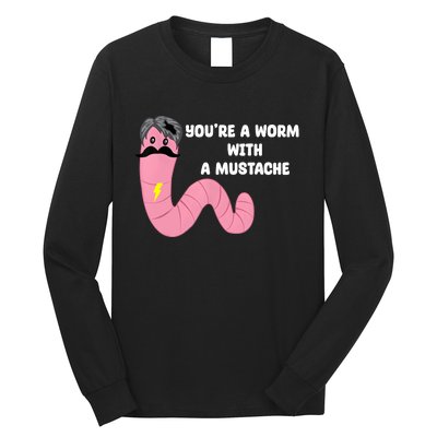 Worm With A Mustache James Tom Ariana Reality Long Sleeve Shirt