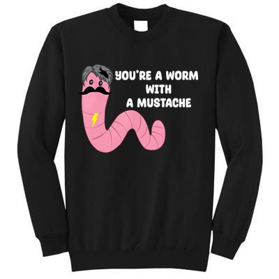 Worm With A Mustache James Tom Ariana Reality Sweatshirt