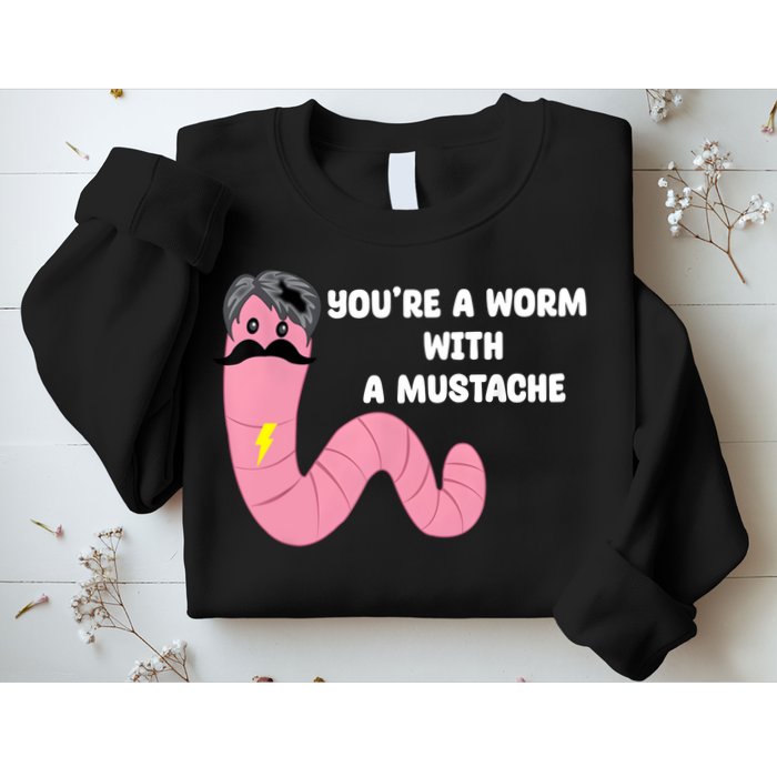 Worm With A Mustache James Tom Ariana Reality Sweatshirt