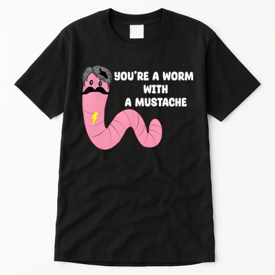 Worm With A Mustache James Tom Ariana Reality Tall T-Shirt