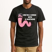 Worm With A Mustache James Tom Ariana Reality Tall T-Shirt