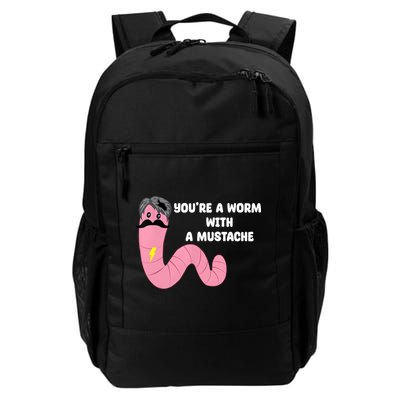 Worm With A Mustache James Tom Ariana Reality Daily Commute Backpack