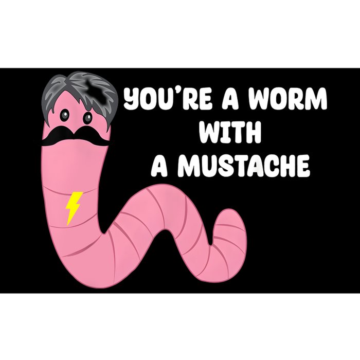 Worm With A Mustache James Tom Ariana Reality Bumper Sticker