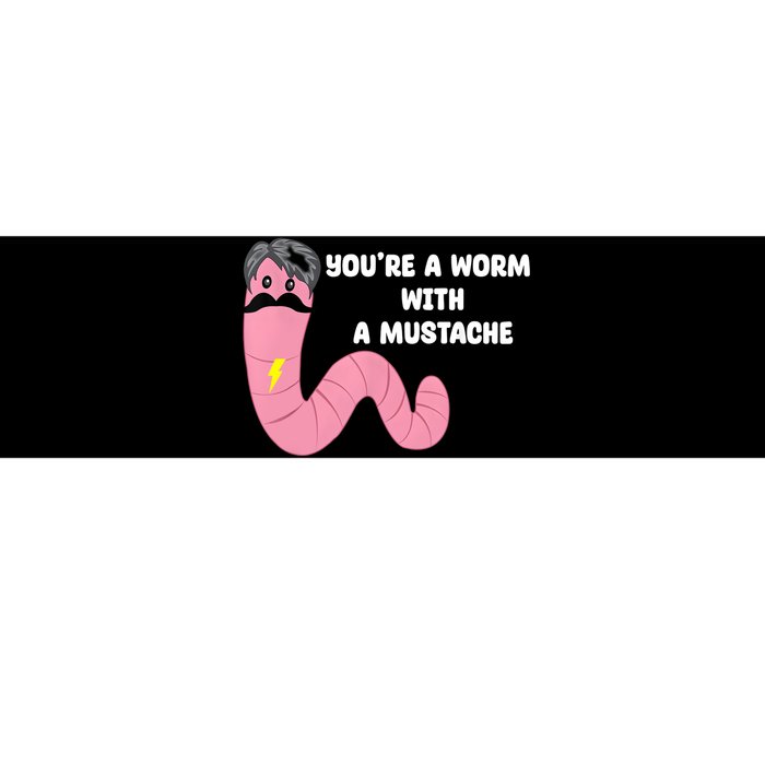 Worm With A Mustache James Tom Ariana Reality Bumper Sticker