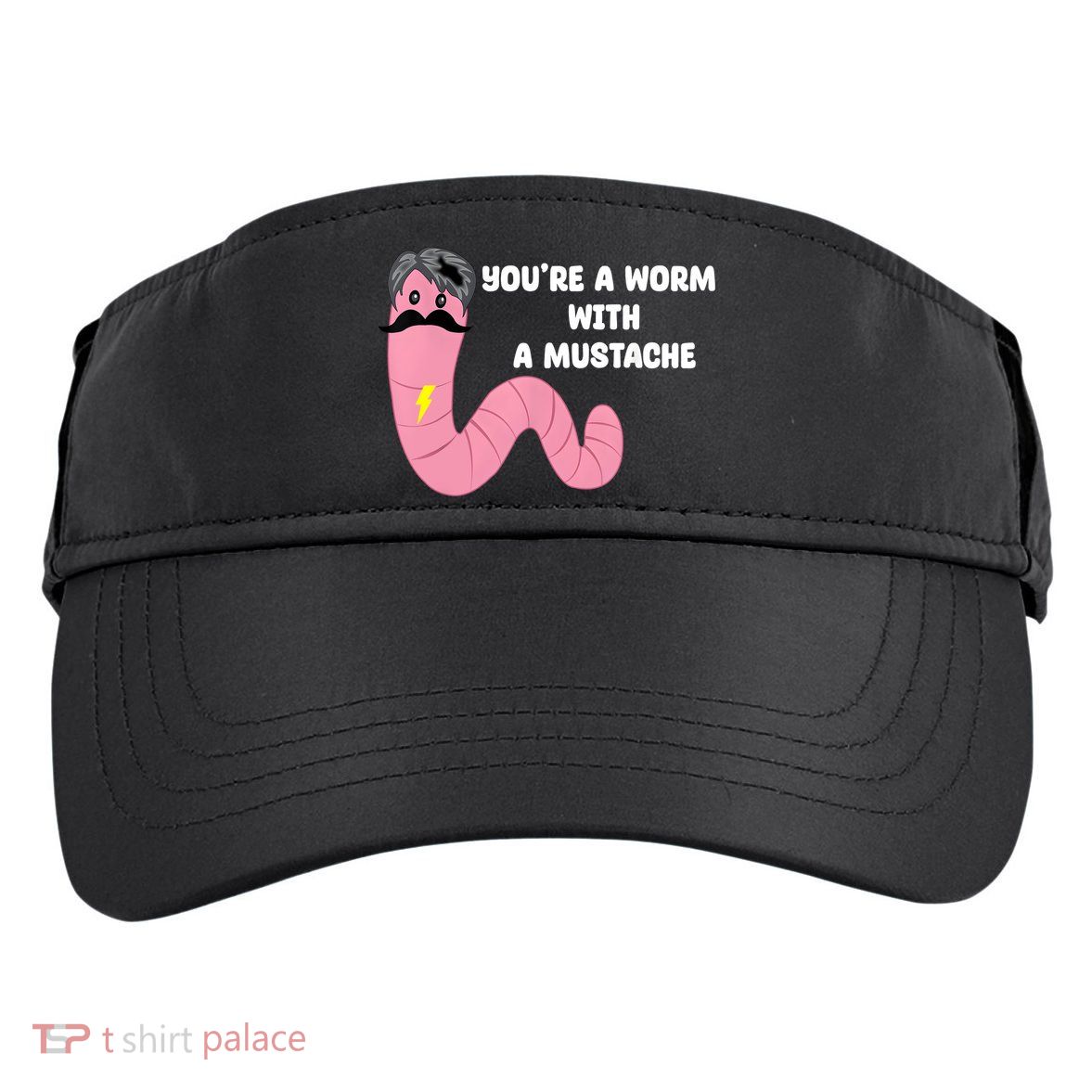 Worm With A Mustache James Tom Ariana Reality Adult Drive Performance Visor