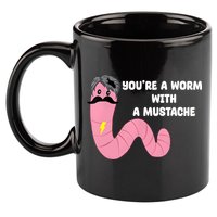 Worm With A Mustache James Tom Ariana Reality 11oz C Handle Ceramic Mug
