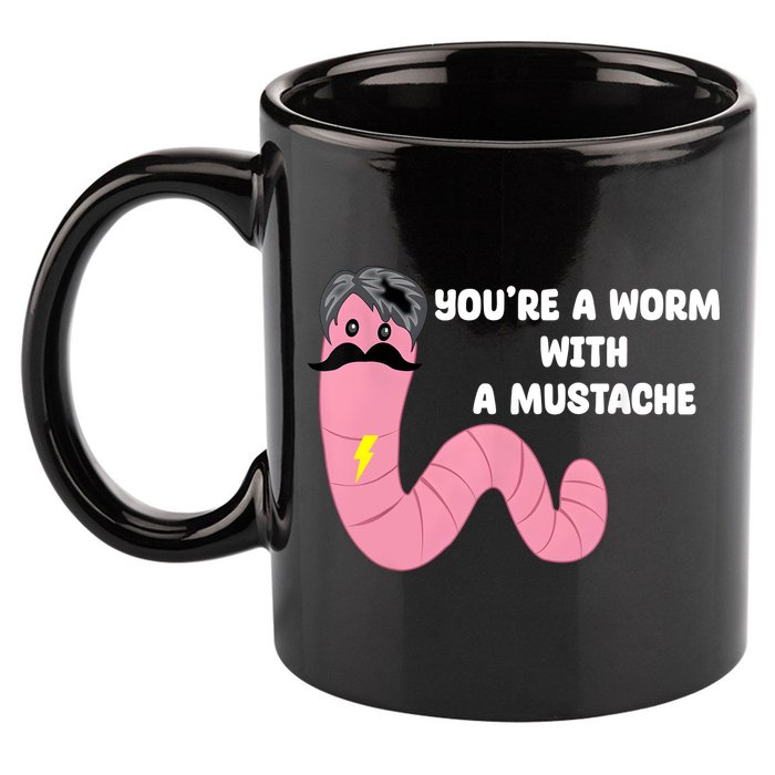 Worm With A Mustache James Tom Ariana Reality 11oz C Handle Ceramic Mug