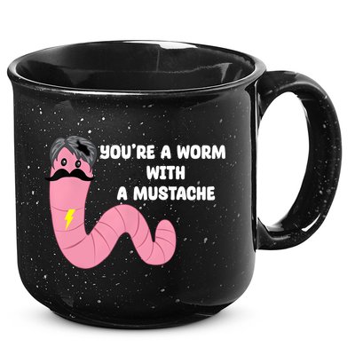 Worm With A Mustache James Tom Ariana Reality 15oz Campfire Ceramic Mug