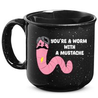 Worm With A Mustache James Tom Ariana Reality 15oz Campfire Ceramic Mug