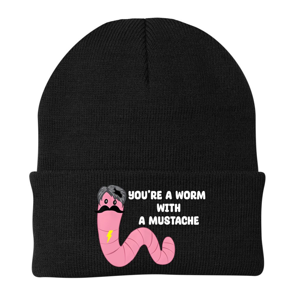 Worm With A Mustache James Tom Ariana Reality Beanie