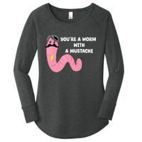 Worm With A Mustache James Tom Ariana Reality Women's Perfect Tri Tunic Long Sleeve Shirt