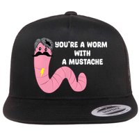 Worm With A Mustache James Tom Ariana Reality Flatbill Hat