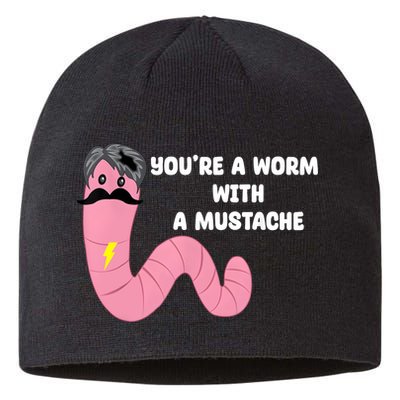 Worm With A Mustache James Tom Ariana Reality Sustainable Beanie