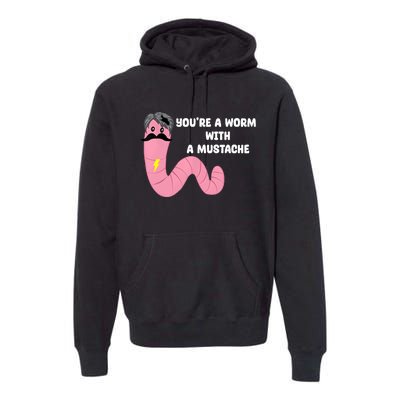 Worm With A Mustache James Tom Ariana Reality Premium Hoodie