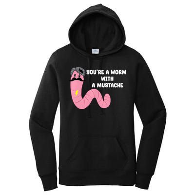Worm With A Mustache James Tom Ariana Reality Women's Pullover Hoodie