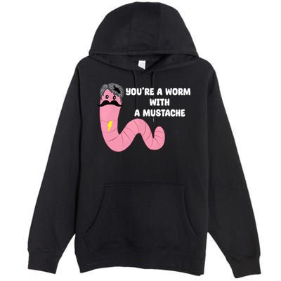 Worm With A Mustache James Tom Ariana Reality Premium Pullover Hoodie