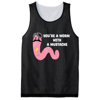 Worm With A Mustache James Tom Ariana Reality Mesh Reversible Basketball Jersey Tank