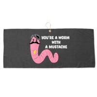 Worm With A Mustache James Tom Ariana Reality Large Microfiber Waffle Golf Towel