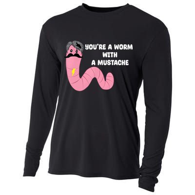 Worm With A Mustache James Tom Ariana Reality Cooling Performance Long Sleeve Crew