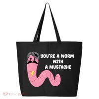 Worm With A Mustache James Tom Ariana Reality 25L Jumbo Tote