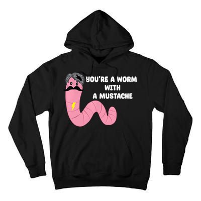 Worm With A Mustache James Tom Ariana Reality Tall Hoodie
