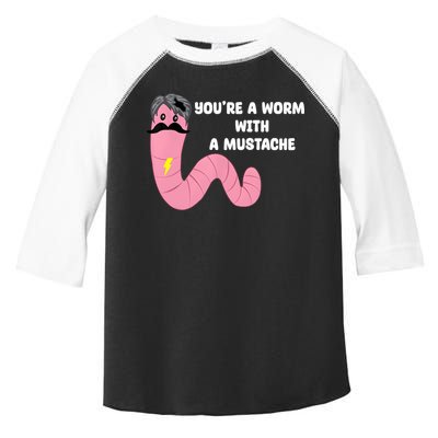 Worm With A Mustache James Tom Ariana Reality Toddler Fine Jersey T-Shirt